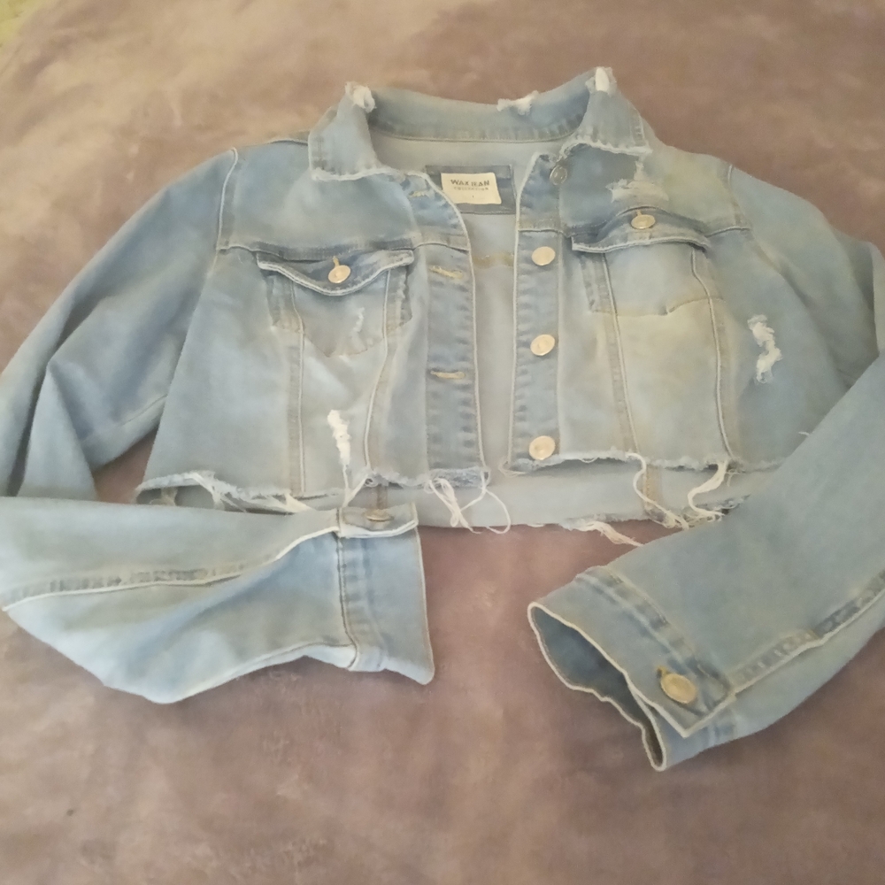 Wax Jean Light Blue Denim Jacket  Pre-owned Good Condition Size Small